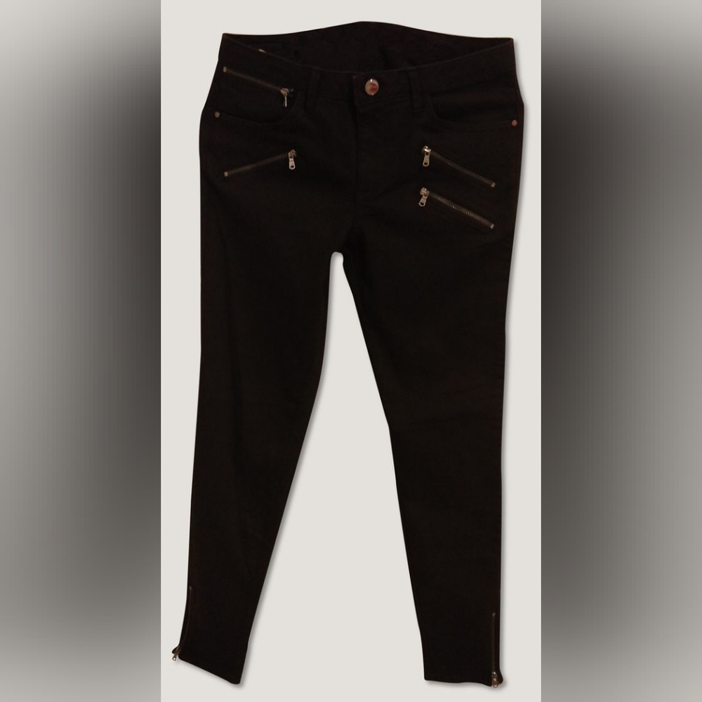 Black Moto Style Pants